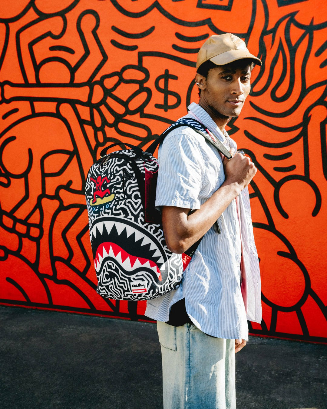 Sprayground - KEITH HARING SKATER SHARK DLXSR BACKPACK