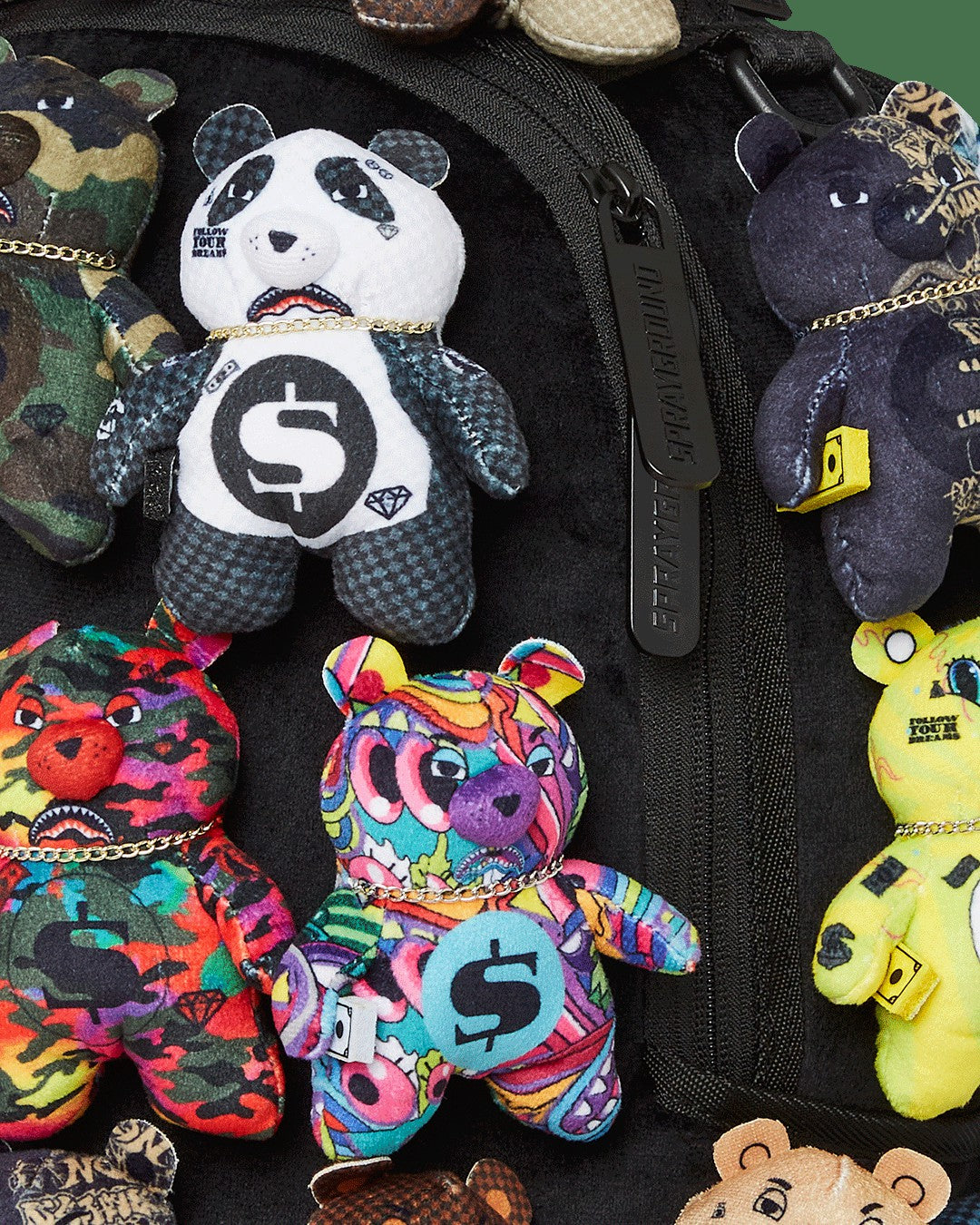 Sprayground - PACK OF BEARS REAL PLUSH BEARS RUNWAY PIECE BACKPACK - SUPER EXCLUSIVE