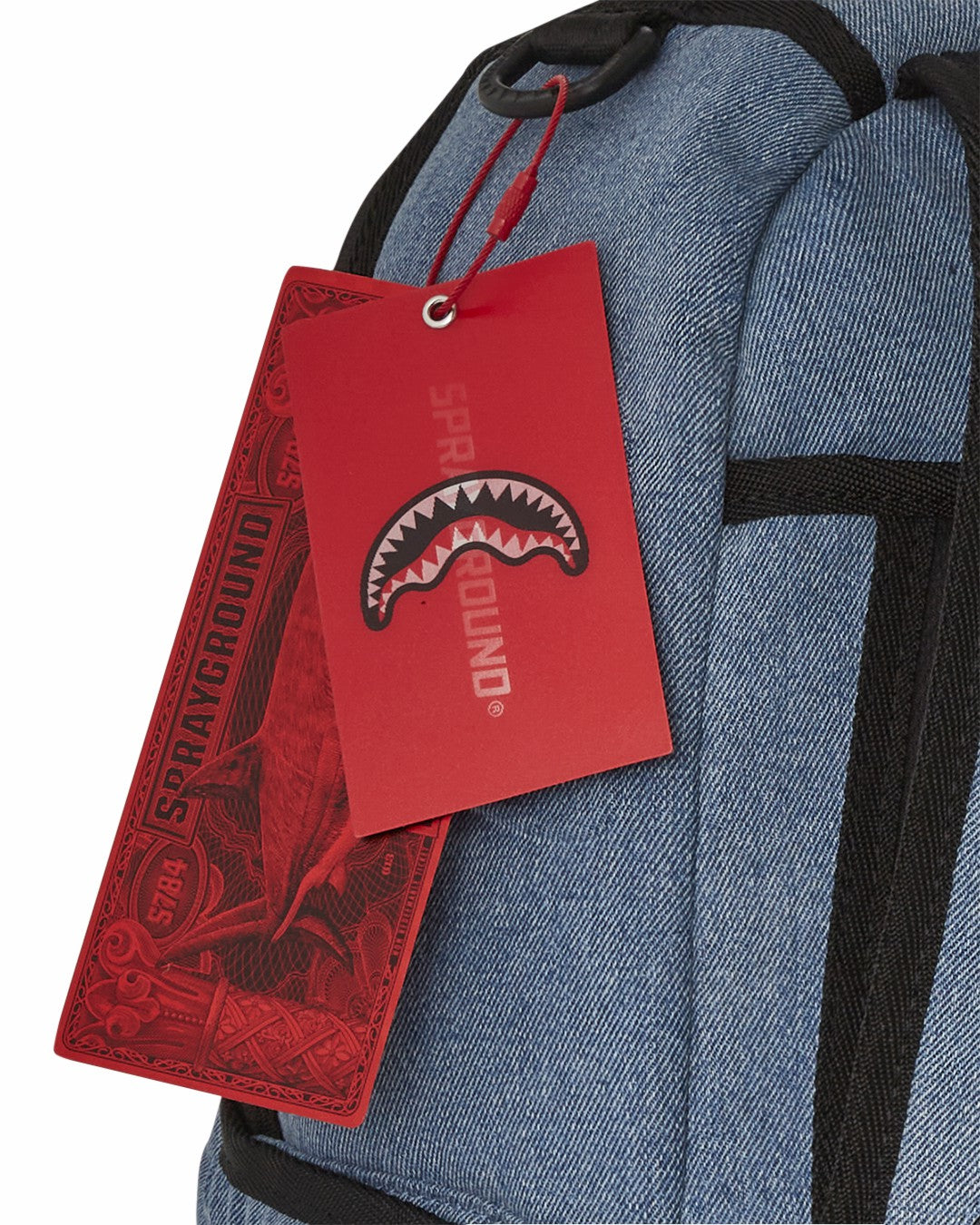 Sprayground - STONE WASH 3D SHARK BACKPACK
