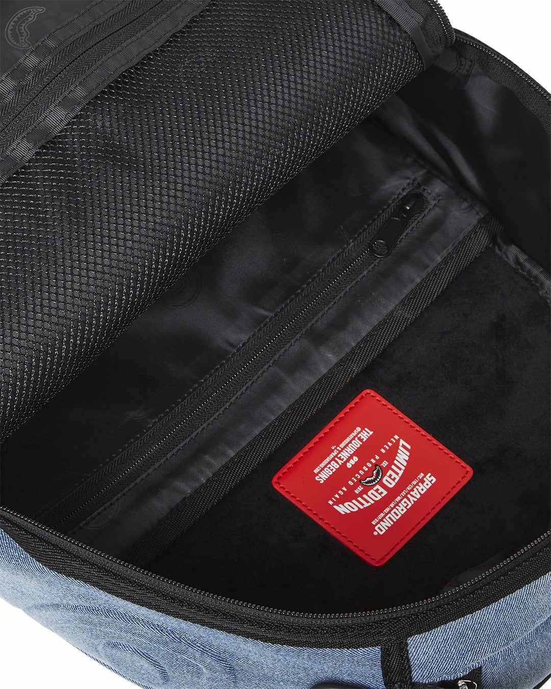 Sprayground - STONE WASH 3D SHARK BACKPACK